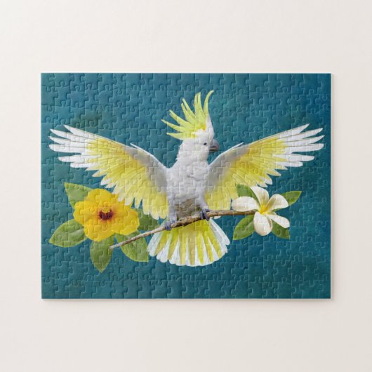GRATIS GESPIIRIEERDE COCKATOO LEGPUZZEL (Horizontaal)