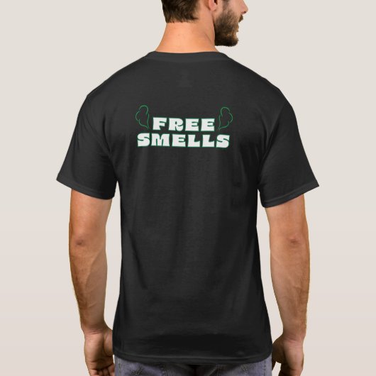 Gratis geuren - Voor- en achterzijde design T-shirt (Achterkant)