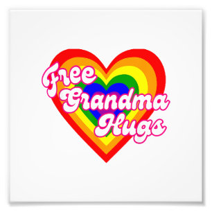 Gratis gevaccineerde papa knuffels pro LGBTQ + tro Foto Afdruk