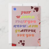 Gratis gewoon omdat Wenskaart VAN KLEINE HAFE Kaart (Voorkant)