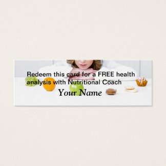 GRATIS gezondheidsanalyse Mini Visitekaartjes