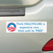 Gratis GEZONDHEIDSZORG Bumpersticker (Op auto)