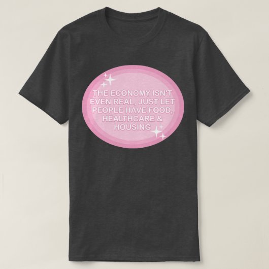 Gratis gezondheidszorg Gratis huisvesting T-shirt (Design voorkant)