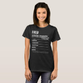 Gratis Gift, Voedingswaarde Feiten Serving Size, C T-shirt (Voorkant volledig)