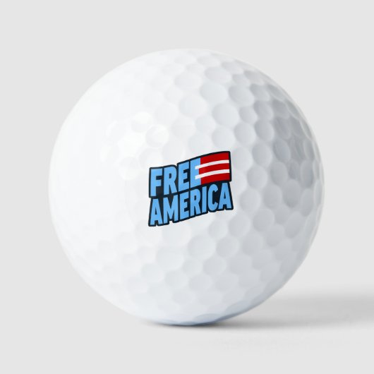 Gratis golfbal van Amerika Golfballen (Voorkant)