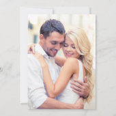 Gratis Golvend Lijst Foto Bruiloftsreceptie Save The Date (Achterkant)