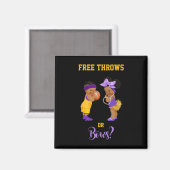 Gratis gooien of bogen basketbal Ba1 Magneet (Voorkant / Achterkant)