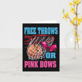 Gratis gooien of roze strikken Geslacht onthullen Kaart (Gele Bloem)