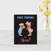 Gratis gooien of strikken Basketbal Baby Kaart (Gele Bloem)