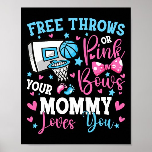 Gratis gooit of roze strikken mama houdt van je Sc Poster (Voorkant)