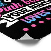 Gratis gooit of roze strikken tante houdt van je B Poster (Hoek)