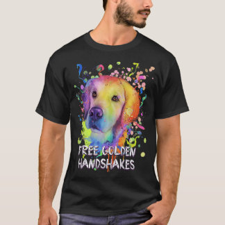 Gratis Gouden Handdrukken  Goud Retriever Humor  1 T-shirt