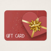 Gratis gouden zwarte doos met cadeaubon visitekaartje (Voorkant)