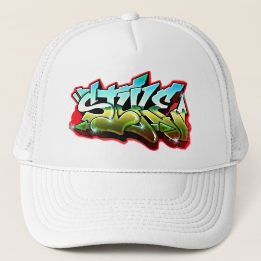 gratis graffiti trucker pet (Voorkant)
