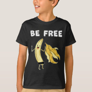 Gratis grappige banaan Graphic Fruit Lover Freedom T-shirt