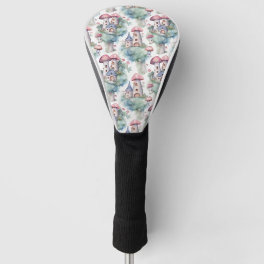 Gratis Graspaddenhuisjes Patroon (10) Golfheadcover (Voorkant)
