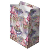 Gratis Graspaddenhuisjespatroon (4) Medium Cadeauzakje (Achterkant Gekanteld)