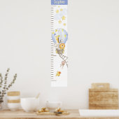 Gratis Groeimeter met Fantasievolle Heet Luchtball Poster (Keuken)