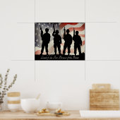 Gratis grond door de hersenen 24 x 18 poster (Keuken)