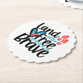 Gratis grond kartonnen onderzetters (Gekanteld)