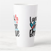 Gratis grond latte mok (Voorkant)