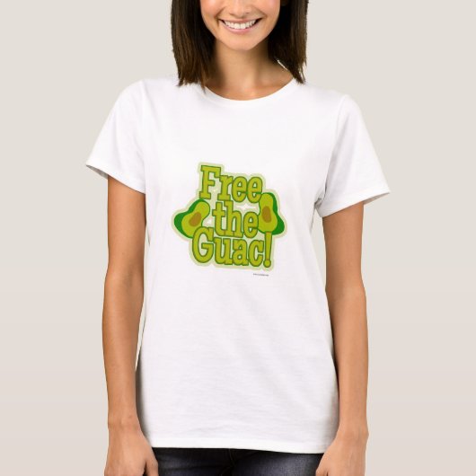 Gratis Guac Guacamole Funny Slogan T-shirt (Voorkant)