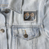 Gratis Guinee varkens Vierkante Button 5,1 Cm (In situ)