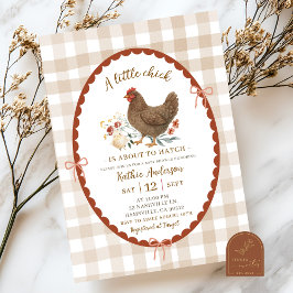 Gratis Handgetekende Illustratie Chic Baby Shower Kaart