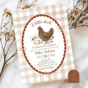 Gratis Handgetekende Illustratie Chic Baby Shower Kaart