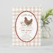 Gratis Handgetekende Illustratie Chic Baby Shower Kaart (Staand voorkant)