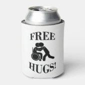 Gratis handschoenen met rolstoel blikjeskoeler (Blikje Voorkant)