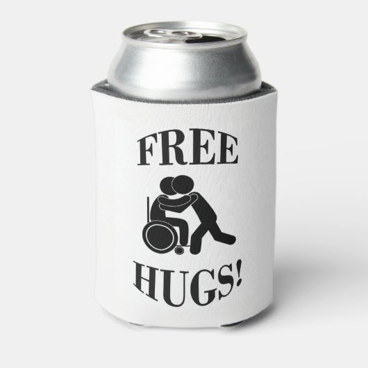 Gratis handschoenen met rolstoel blikjeskoeler (Blikje Achterkant)