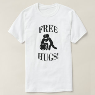 Gratis handschoenen met rolstoel t-shirt