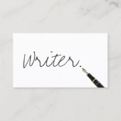 Gratis handschrift Script Writer Visitekaartje (Voorkant)