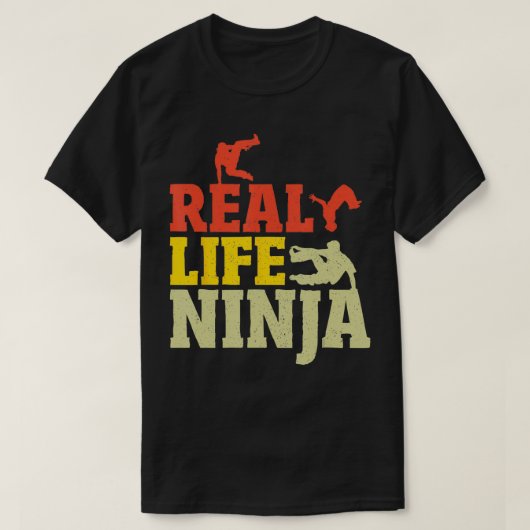 Gratis hardloopster Ninja Jeugdparkour T-shirt (Design voorkant)