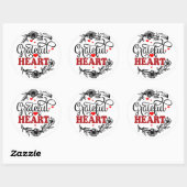 GRATIS HART RONDE STICKER (Vel)