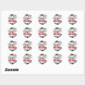 GRATIS HART RONDE STICKER (Vel)