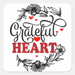 GRATIS HART VIERKANTE STICKER