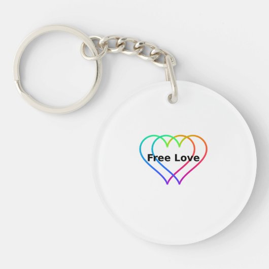 Gratis Hartjes Liefdesgeschenken Sleutelhanger (Voorkant)