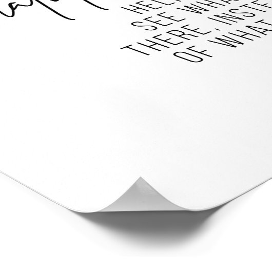 Gratis helpt je te zien wat er is... poster (Hoek)