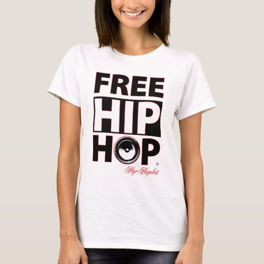 Gratis Hop-vrouwen T-shirt (Voorkant)