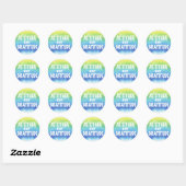 Gratis houding ronde sticker (Vel)