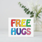 Gratis huggen briefkaart (Staand voorkant)