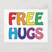 Gratis huggen briefkaart (Voorkant)