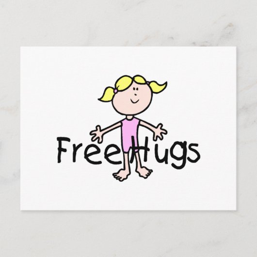 Gratis huggen briefkaart (Voorkant)