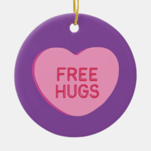 Gratis huggen keramisch ornament