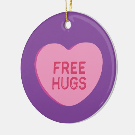Gratis huggen keramisch ornament (Links)