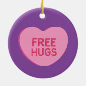 Gratis huggen keramisch ornament (Achterkant)