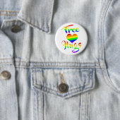 Gratis huggen | LGBTQ+ Pride Ronde Button 5,7 Cm (In situ)
