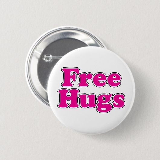 Gratis huggen ronde button 5,7 cm (Voorkant /achterkant)